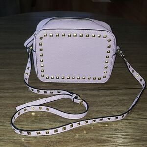 Elegant Lavender Studded Crossbody Bag